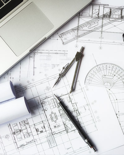 image-of-engineering-objects-on-workplace-top-view-construction-concept-engineering-tools-vintage-tone-retro-filter-effect-soft-focus-selective-focus
